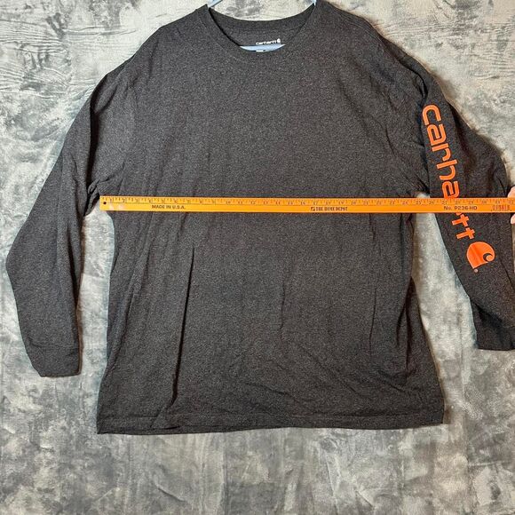 Carhartt Men's Loose Fit Heather Grey Shirt 2XL - Picture 2 of 4